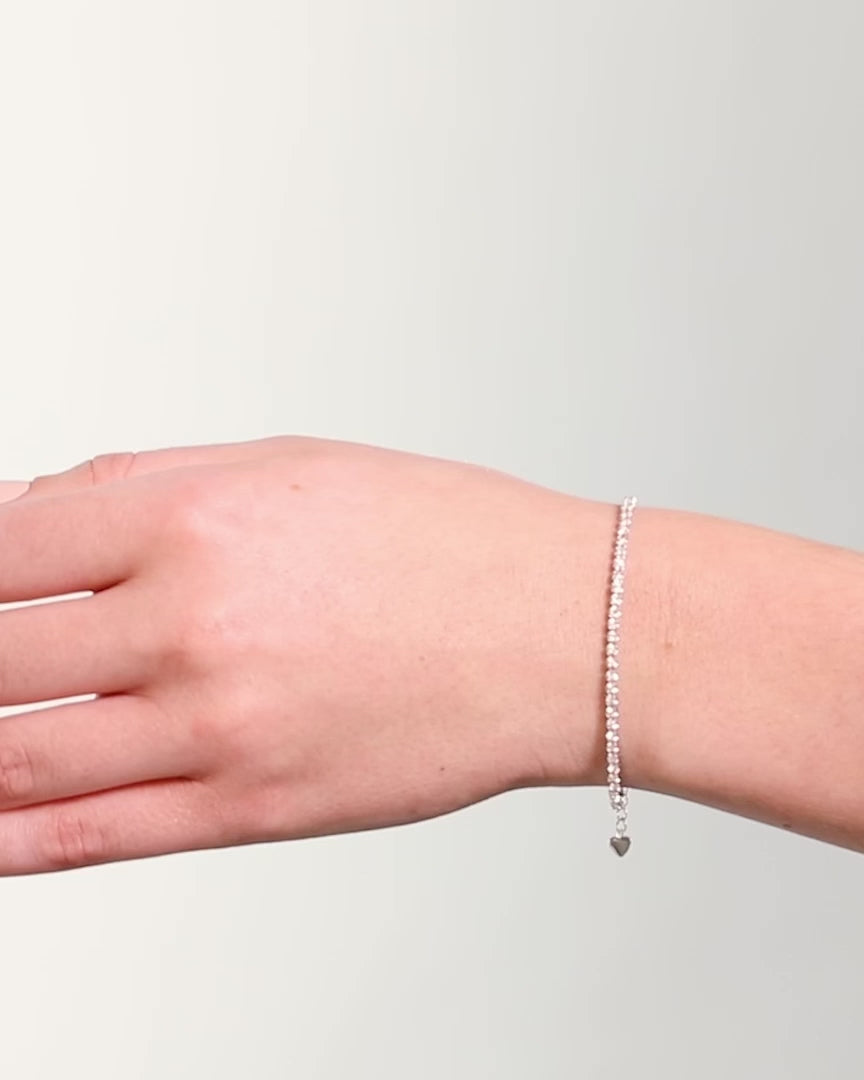 Round Cut Lab Grown Diamond Tennis Bracelet Gift For Her