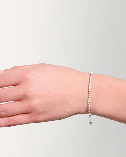 Round Cut Lab Grown Diamond Tennis Bracelet Gift For Her